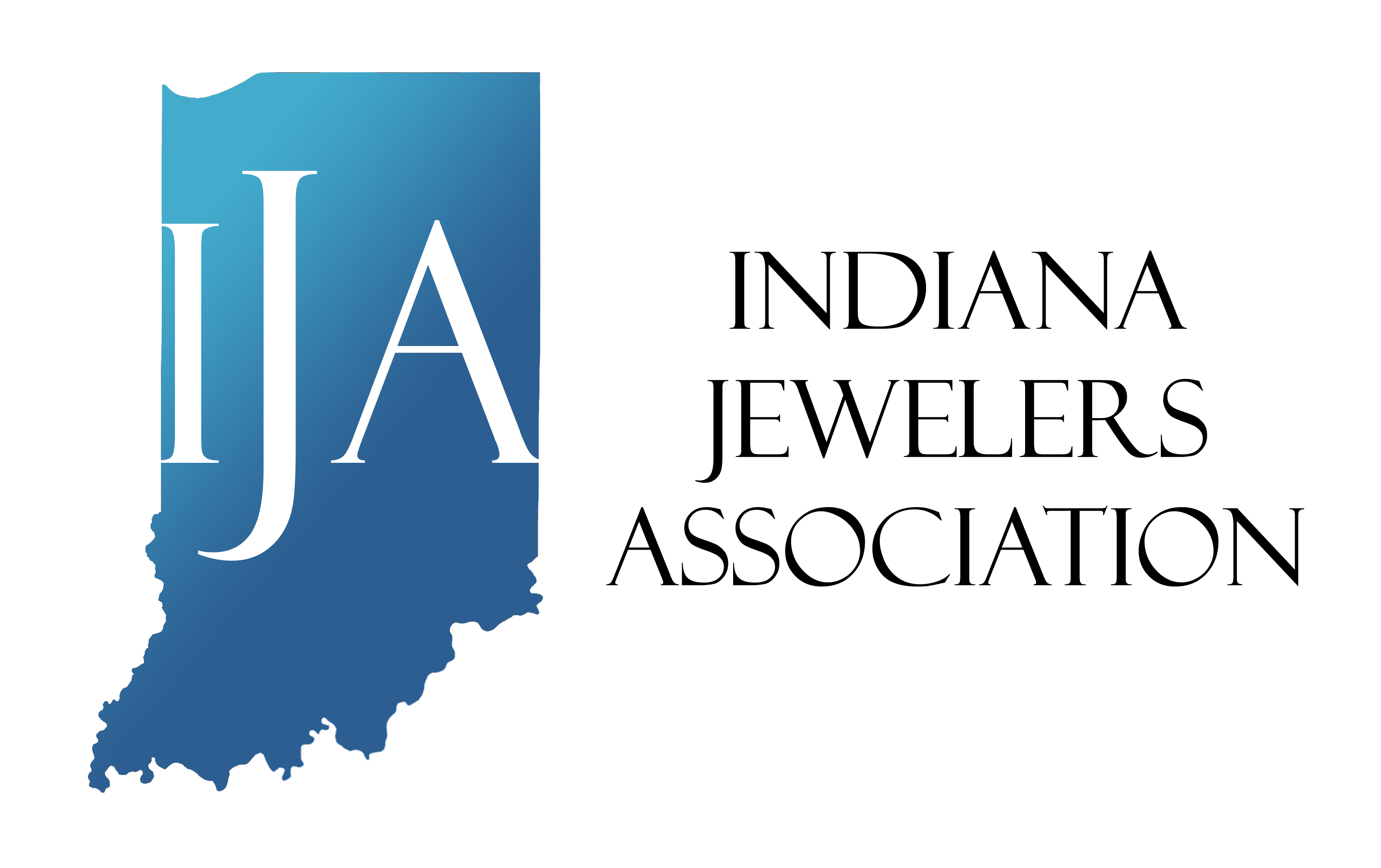 IJA horizontal logo: Indiana mark with the wordmark to its right